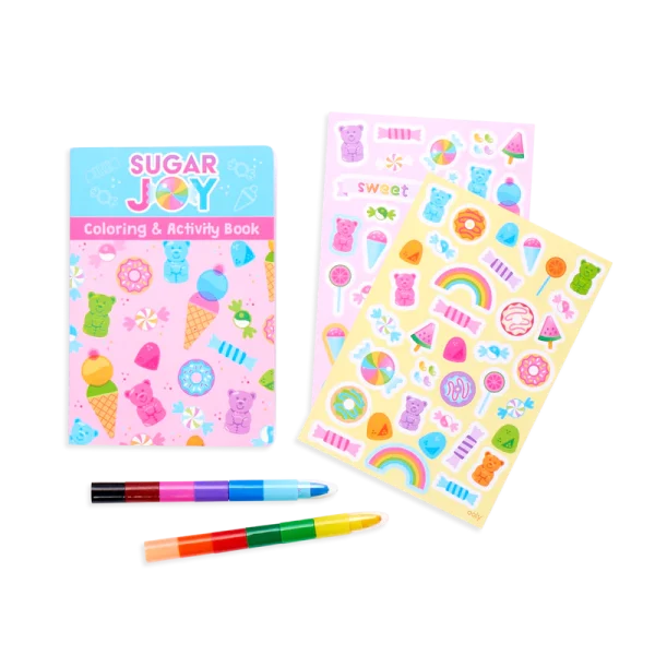 ⁦مجموعة التلوين والأنشطة للمسافر الصغير – عالم الحلوى المرِح (Sugar Joy)⁩ - الصورة ⁦2⁩
