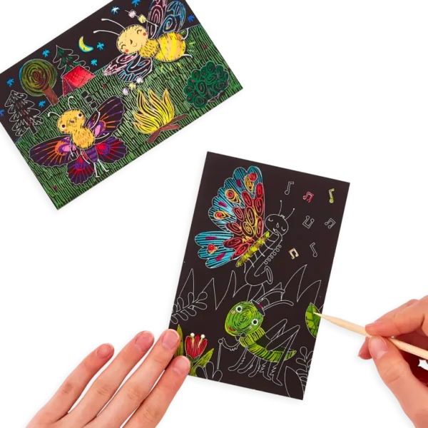 ⁦مجموعة فن الخدش والرسم المصغرة - الحشرات⁩ - الصورة ⁦2⁩