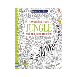 Colouring Book Jungle with Rub Downs - mini